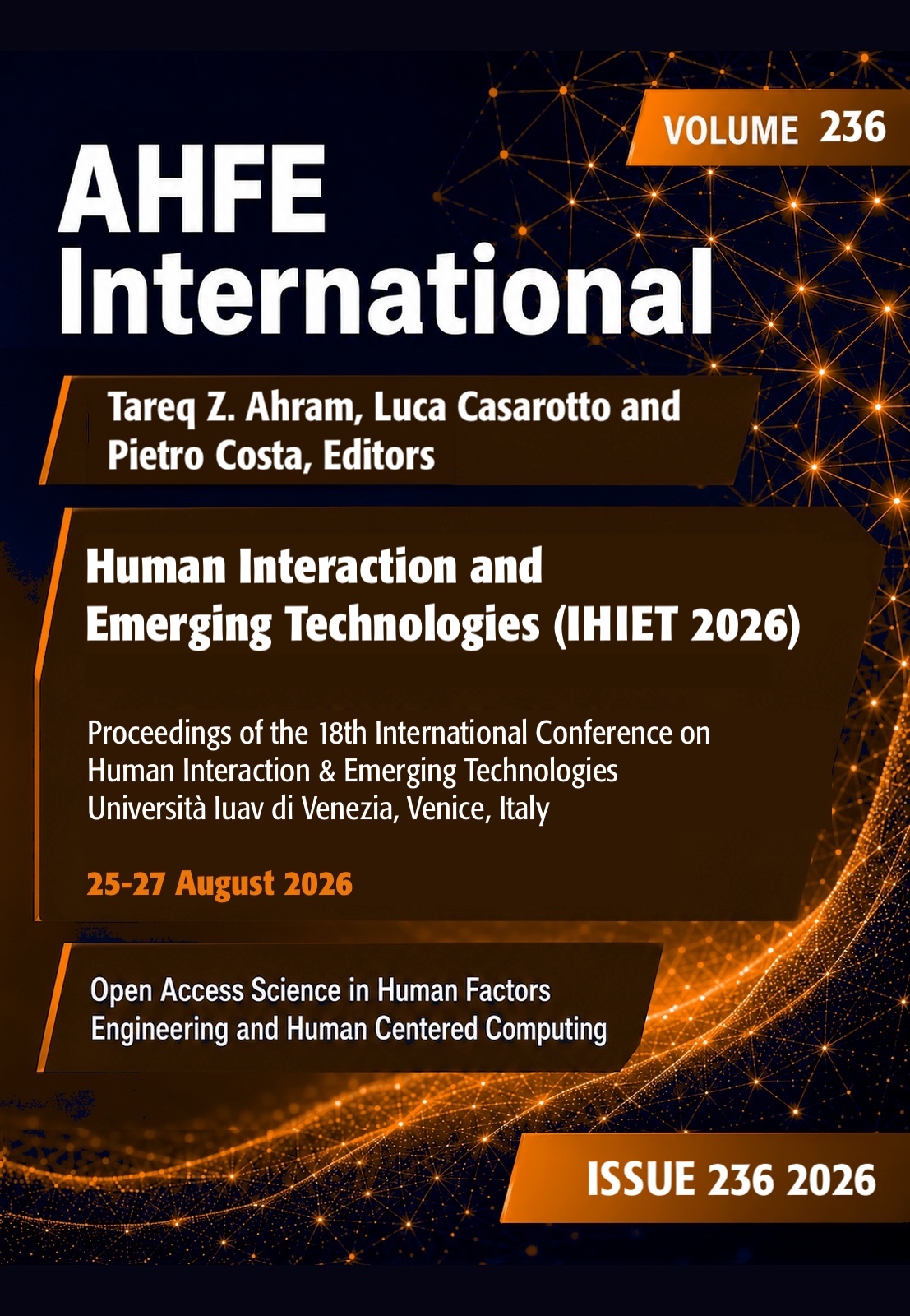 Human Interaction and Emerging Technologies (IHIET 2026) cover